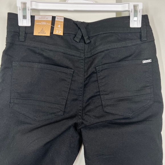 Prana Oday (yay!) Jean 4/27 28" inseam NWT Black Out, straight leg Sustainable - Picture 11 of 13